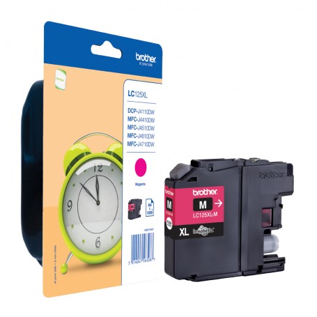 Brother LC-125XLM cartuccia d'inchiostro 1 pz Originale Resa extra elevata (super) Magenta (LC125XLM)