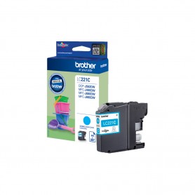 Brother LC-221C cartuccia d'inchiostro 1 pz Originale Ciano (LC221C)