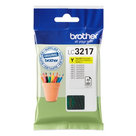 Brother LC-3217Y cartuccia d'inchiostro Originale Giallo (LC3217Y)