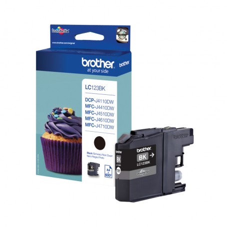 Brother LC-123BK cartuccia d'inchiostro 1 pz Originale Resa elevata (XL) Nero (LC123BK)