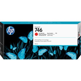 HP Cartuccia di inchiostro rosso cromatico 746 DesignJet da 300 ml (P2V81A)