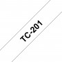 Brother TC-201 nastro per etichettatrice Nero su bianco (TC201)