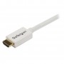 StarTech.com Cavo HDMI ad alta velocità da 3 m - Cavo Ultra HD 4k x 2k a parete CL3 bianco - HDMI a HDMI - M/M (HD3MM3MW)