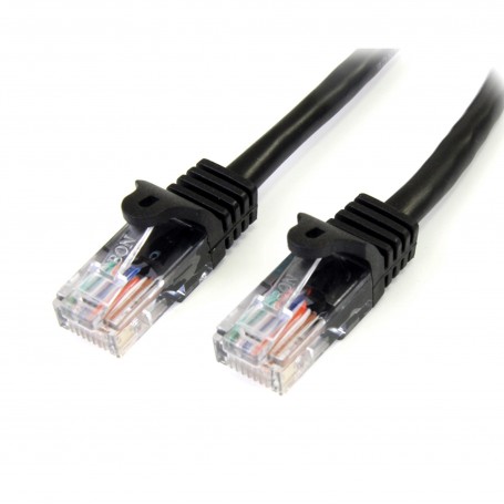 StarTech.com Cavo di rete CAT 5e - Cavo Patch Ethernet RJ45 UTP Nero da 2m antigroviglio (45PAT2MBK)