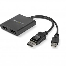 StarTech.com Adattatore multi monitor a 2 porte - DisplayPort 1.2 MST Hub a doppio display 4K 30Hz o 1080p - Alimen (MSTDP122DP)
