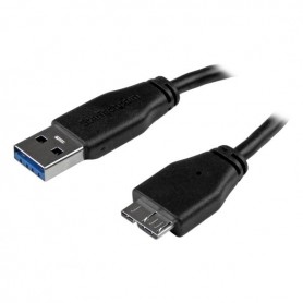 StarTech.com Cavo USB 3.0 Tipo A a Micro B slim - Connettore USB3.0 A a Micro B slim ad alta velocità M/M - 3m (USB3AUB3MS)