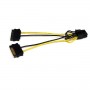 StarTech.com Adattatore cavo di alimentazione SATA a scheda video PCI Express 8 pin da 15 cm (SATPCIEX8ADP)