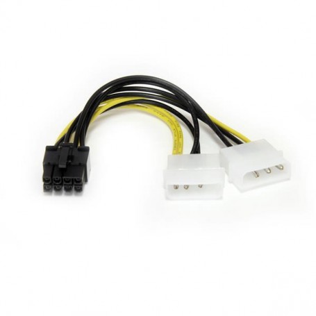 StarTech.com Adattatore cavo di alimentazione LP4 a scheda video PCI Express 8 pin da 15 cm (LP4PCIEX8ADP)