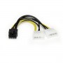 StarTech.com Adattatore cavo di alimentazione LP4 a scheda video PCI Express 8 pin da 15 cm (LP4PCIEX8ADP)