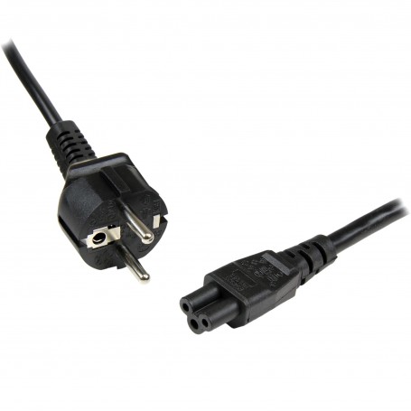 StarTech.com Cavo di alimentazione per PC o laptop Schuko a C5 - Cavo di Rete Schuko CEE7 a connettore a trifoglio (PXTNB3SEU2M)