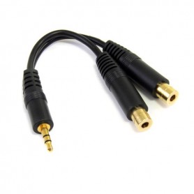 StarTech.com Cavo splitter stereo 15 cm - 3,5 mm maschio a 2 connettori femmina 3,5 mm (MUY1MFF)