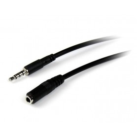 StarTech.com Cavo di prolunga 2 m per auricolari TRRS a 4 posizioni da 3,5 mm - M/F (MUHSMF2M)