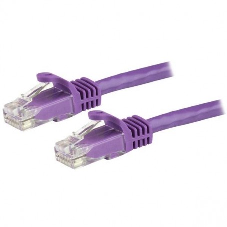 StarTech.com Cavo patch CAT6 da 7,5 m - Filo di rame al 100% - Connettore antistrappo - Viola (N6PATC750CMPL)