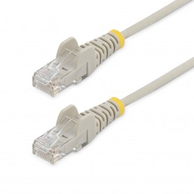 StarTech.com Cavo di Rete Ethernet Snagless CAT6 da 1,5m - Cavo Patch antigroviglio slim RJ45 - Grigio (N6PAT150CMGRS)
