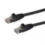 StarTech.com Cavo patch antigroviglio UTP RJ45 Gigabit Cat6 nero 3m - Cavo patch 3 m (N6PATC3MBK)