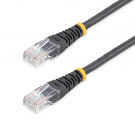 StarTech.com Cavo patch UTP Cat5e RJ45 modellato nero da 15 m Cat 5e - Cavo patch da 15 m (M45PAT15MBK)