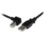 StarTech.com Cavo USB 2.0 A a B con angolare sinistro 3 m - M/M (USBAB3ML)