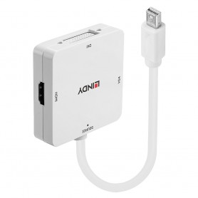 Lindy 41035 cavo e adattatore video 0,2 m Bianco (41035)