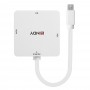 Lindy 41035 cavo e adattatore video 0,2 m Bianco (41035)