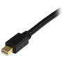 StarTech.com Cavo convertitore adattatore Mini DisplayPort a DVI da 1,8 m – Mini DP a DVI 1920x1200 - Nero (MDP2DVIMM6B)
