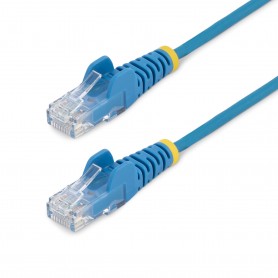 StarTech.com Cavo di Rete Ethernet Snagless CAT6 da 3m - Cavo Patch antigroviglio slim RJ45 - Blu (N6PAT300CMBLS)