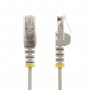 StarTech.com Cavo di Rete Ethernet Snagless CAT6 da 3m - Cavo Patch antigroviglio slim RJ45 - Grigio (N6PAT300CMGRS)