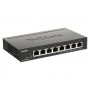 D-Link DGS-1100-08PV2 switch di rete Gestito L2/L3 Gigabit Ethernet (10/100/1000) Supporto Power over Ethernet (PoE) Nero