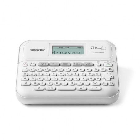 Brother PT-D410 stampante per etichette (CD) Trasferimento termico 180 x 180 DPI Cablato TZe QWERTY