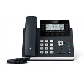 YEALINK TELEFONO VOIP 2XLAN GIGABIT, DISPLAY MONOCROMATICO, 1XRJ9, 16 LINEE SIP (SIP-T43U)