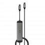 Lindy 43326 replicatore di porte e docking station per laptop Cablato USB 3.2 Gen 1 (3.1 Gen 1) Type-C Nero, Grigio