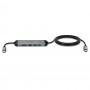 Lindy 43326 replicatore di porte e docking station per laptop Cablato USB 3.2 Gen 1 (3.1 Gen 1) Type-C Nero, Grigio