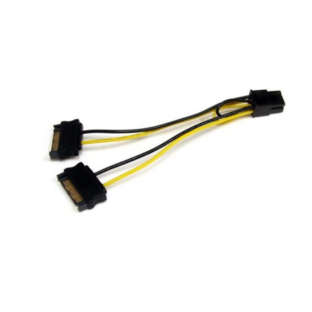 StarTech.com Adattatore cavo di alimentazione SATA a scheda video PCI Express 6 pin da 15 cm (SATPCIEXADAP)