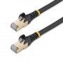StarTech.com Cavo di Rete Ethernet Cat6a - Cavo Schermato STP da 2m - Nero (6ASPAT2MBK)