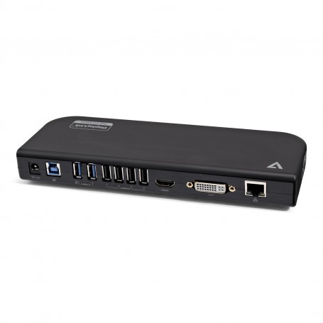 V7 UDDS2 replicatore di porte e docking station per notebook USB 2.0 Nero
