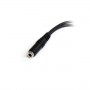 StarTech.com Adattatore splitter cuffie a 4 pin da 3,5 mm a 2x 3,5 mm a 3 pin - F/M (MUYHSFMM)