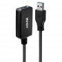 Lindy 43155 cavo USB 5 m USB 3.2 Gen 1 (3.1 Gen 1) USB A Nero (43155-LND)