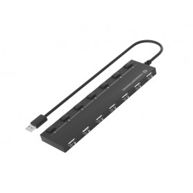 Conceptronic HUBBIES08BP hub di interfaccia USB 2.0 480 Mbit/s Nero (HUBBIES08BP)