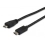 Equip 12888407 cavo USB USB 2.0 1 m Micro-USB B USB C Nero
