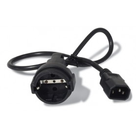 APC AP9880 cavo di alimentazione Nero 0,6 m Accoppiatore C14 CEE7/7 (AP9880)
