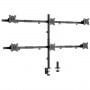 17"-32" ARTICULATING 6 MONITOR DESK