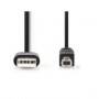 CAVO USB A-B 2.0 NERO 3 MT