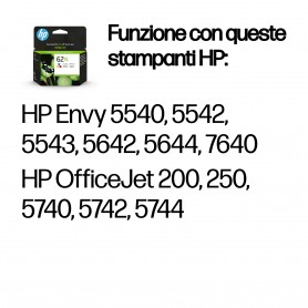 HP Cartuccia originale inchiostro tricromia ad alta capacità 62XL (C2P07AE)
