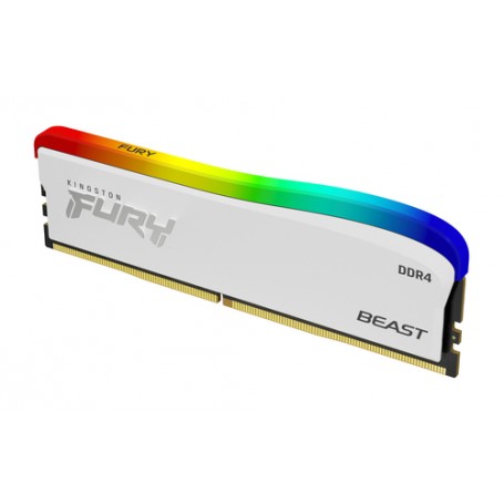 Kingston Technology FURY Beast 16GB 3200MT/s DDR4 CL16 DIMM bianco RGB SE