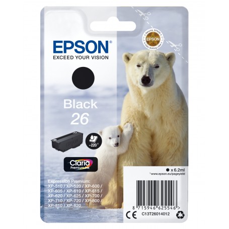 Epson Polar bear Cartuccia Nero (C13T26014022)