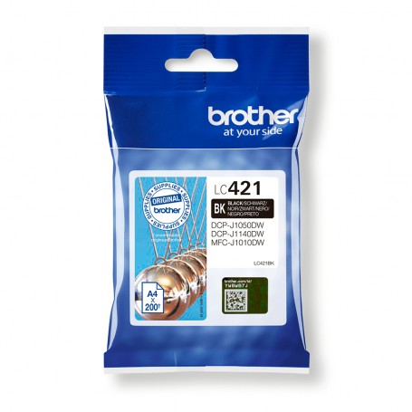 Brother LC-421BK cartuccia d'inchiostro 1 pz Originale Nero (LC421BK)
