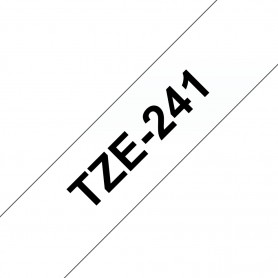 Brother TZe241 nastro per etichettatrice Nero su bianco TZe (TZE-241) (TZE241) (TZE-241)