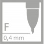 STABILO 268/046-01 ricaricatore di penna Fine Nero 1 pz (268/046-01)