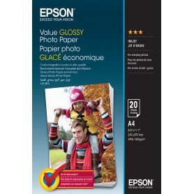 Epson Value Glossy Photo Paper - A4 - 20 Fogli (C13S400035)
