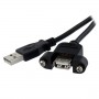 StarTech.com Cavo USB a pannello 91 cm A ad A - F/M (USBPNLAFAM3)