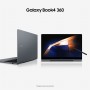 Samsung Galaxy Book4 360 Laptop, Intel® Core™ 5 120U, 16GB RAM, 512GB SSD, 15.6" Super AMOLED, Windows 11 Home, Moonstone Gra